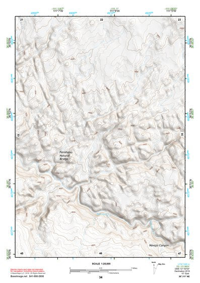 36111NE Page 34 Glen Canyon Dam Topo Preview 1