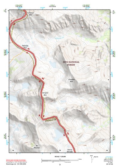 36118NE Page 3 Mount Whitney Topo Preview 1