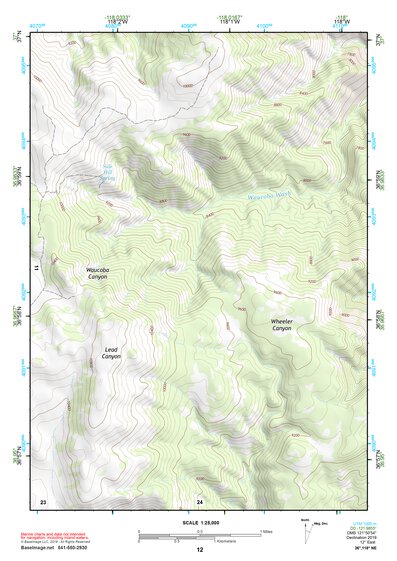 36118NE Page 12 Mount Whitney Topo Preview 1