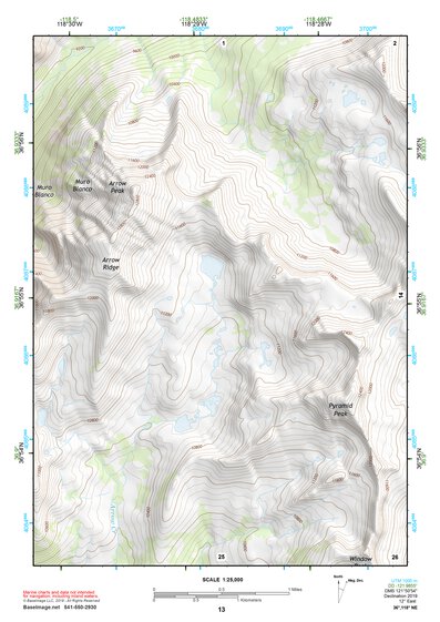 36118NE Page 13 Mount Whitney Topo Preview 1