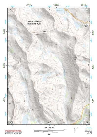 36118NE Page 14 Mount Whitney Topo Preview 1