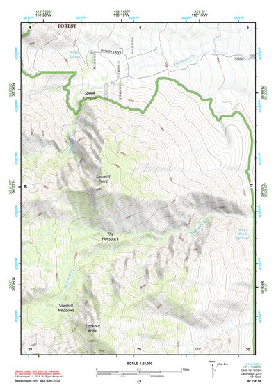 36118NE Page 17 Mount Whitney Topo Preview 1