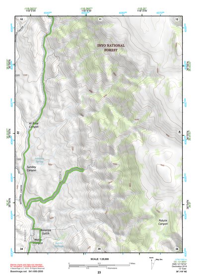 36118NE Page 23 Mount Whitney Topo Preview 1