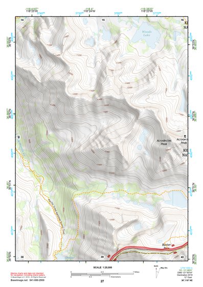 36118NE Page 27 Mount Whitney Topo Preview 1