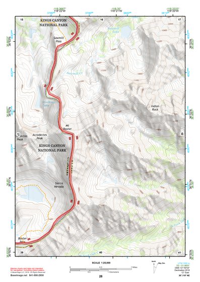 36118NE Page 28 Mount Whitney Topo Preview 1