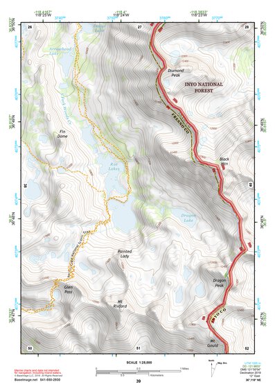 36118NE Page 39 Mount Whitney Topo Preview 1