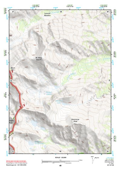 36118NE Page 40 Mount Whitney Topo Preview 1