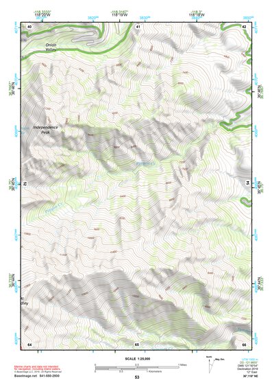 36118NE Page 53 Mount Whitney Topo Preview 1