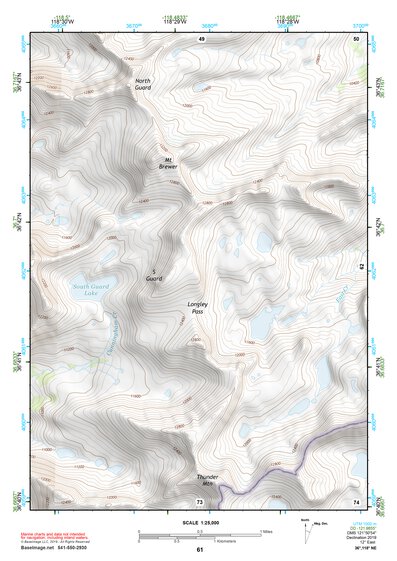36118NE Page 61 Mount Whitney Topo Preview 1