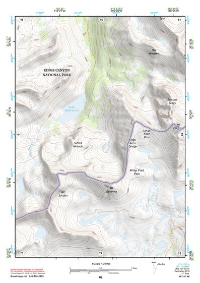 36118NE Page 62 Mount Whitney Topo Preview 1