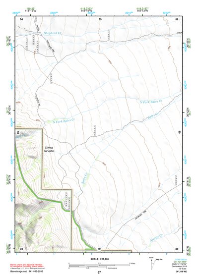 36118NE Page 67 Mount Whitney Topo Preview 1