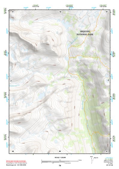36118NE Page 74 Mount Whitney Topo Preview 1