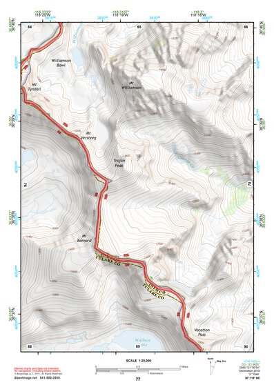36118NE Page 77 Mount Whitney Topo Preview 1