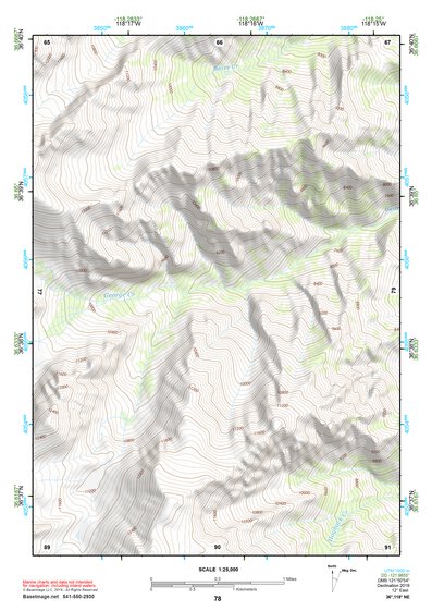 36118NE Page 78 Mount Whitney Topo Preview 1