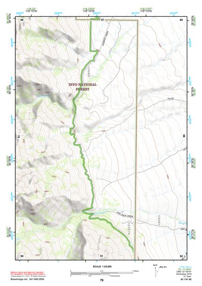 36118NE Page 79 Mount Whitney Topo Preview 1