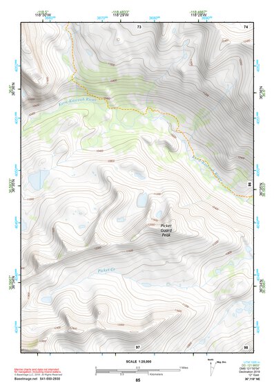36118NE Page 85 Mount Whitney Topo Preview 1