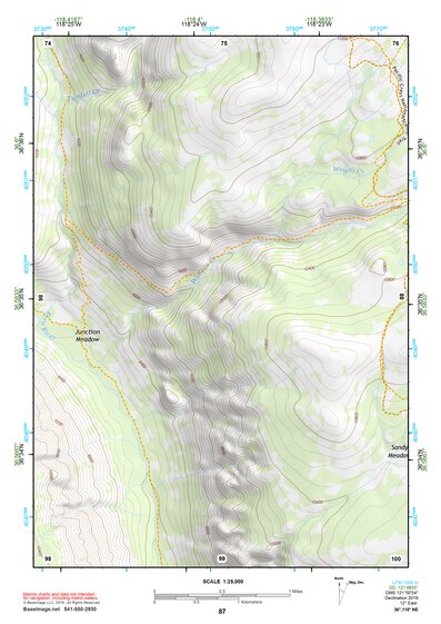 36118NE Page 87 Mount Whitney Topo Preview 1