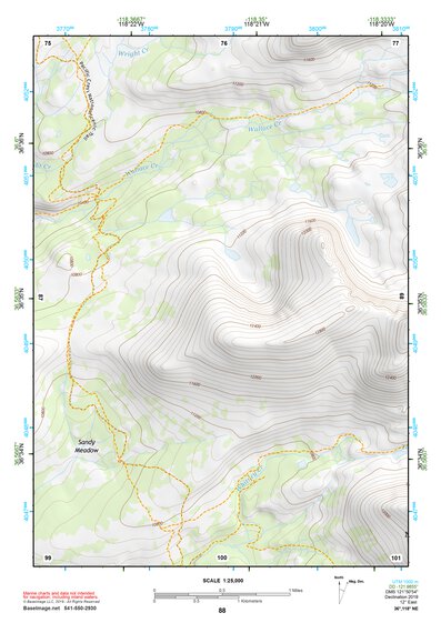 36118NE Page 88 Mount Whitney Topo Preview 1