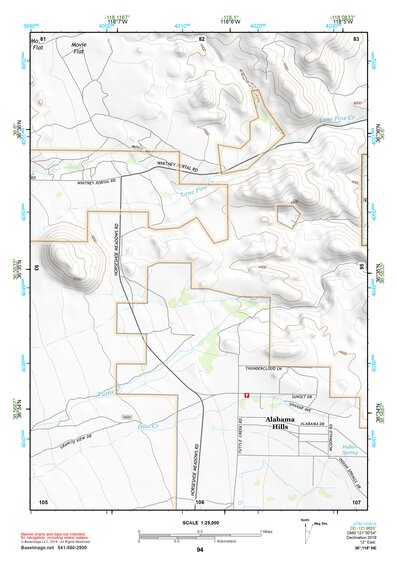36118NE Page 94 Mount Whitney Topo Preview 1