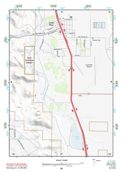 36118NE Page 95 Mount Whitney Topo Preview 1