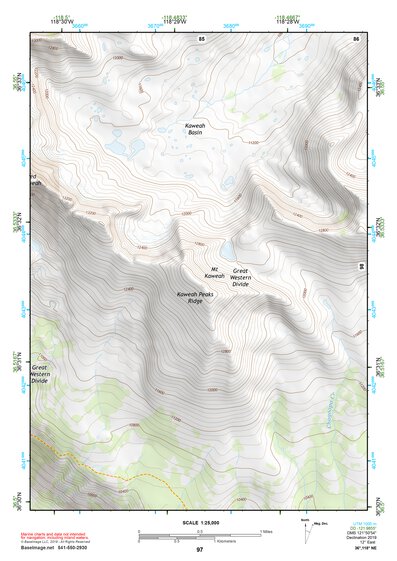36118NE Page 97 Mount Whitney Topo Preview 1