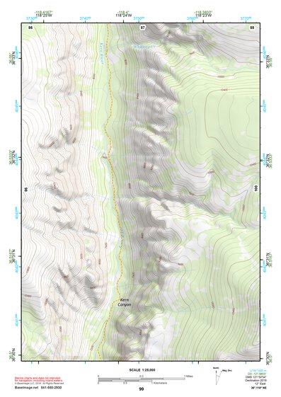 36118NE Page 99 Mount Whitney Topo Preview 1