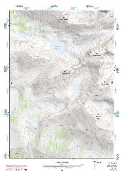 36118NE Page 101 Mount Whitney Topo Preview 1