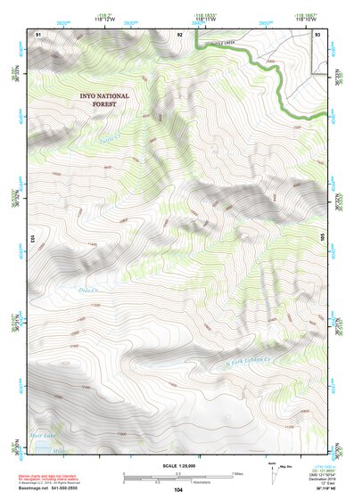 36118NE Page 104 Mount Whitney Topo Preview 1