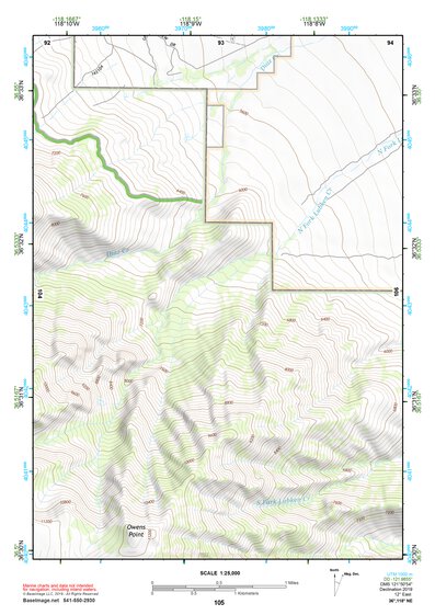 36118NE Page 105 Mount Whitney Topo Preview 1