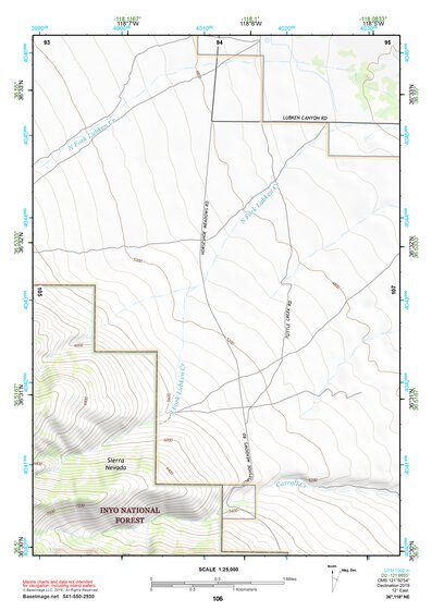 36118NE Page 106 Mount Whitney Topo Preview 1