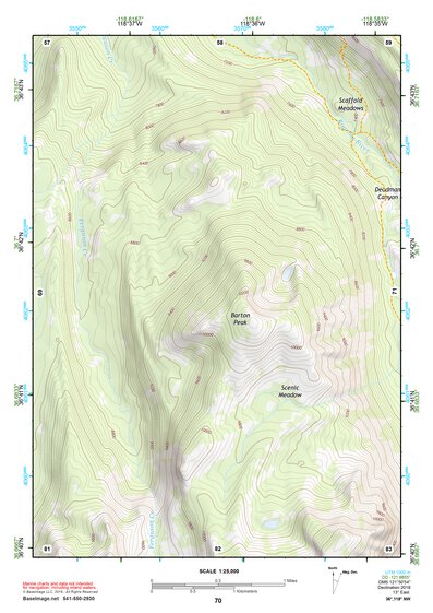 36118NW Page 70 Mount Whitney Topo Preview 1