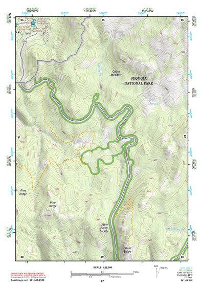 36118NW Page 77 Mount Whitney Topo Preview 1