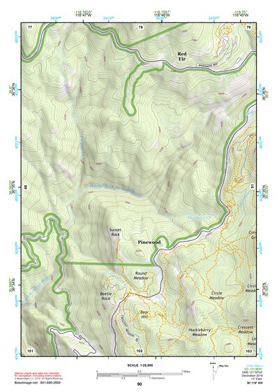 36118NW Page 90 Mount Whitney Topo Preview 1