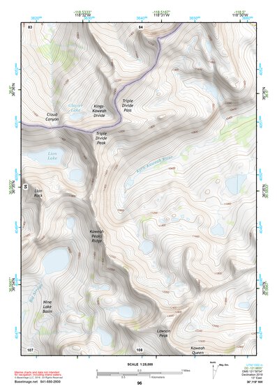 36118NW Page 96 Mount Whitney Topo Preview 1