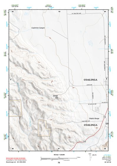 36120SE Page 75 Coalinga Topo Preview 1