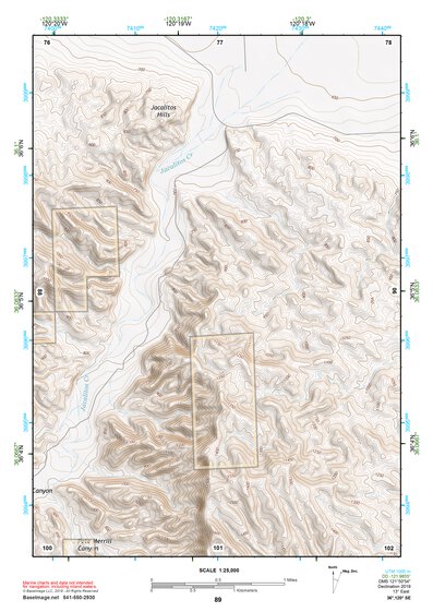 36120SE Page 89 Coalinga Topo Preview 1