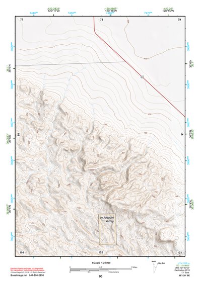 36120SE Page 90 Coalinga Topo Preview 1