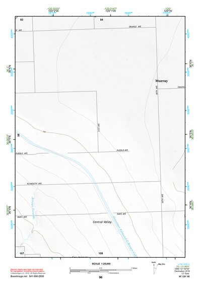 36120SE Page 96 Coalinga Topo Preview 1