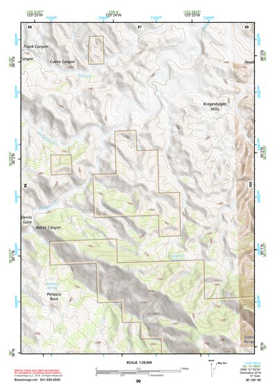 36120SE Page 99 Coalinga Topo Preview 1