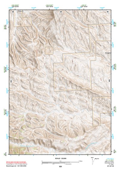 36120SE Page 101 Coalinga Topo Preview 1