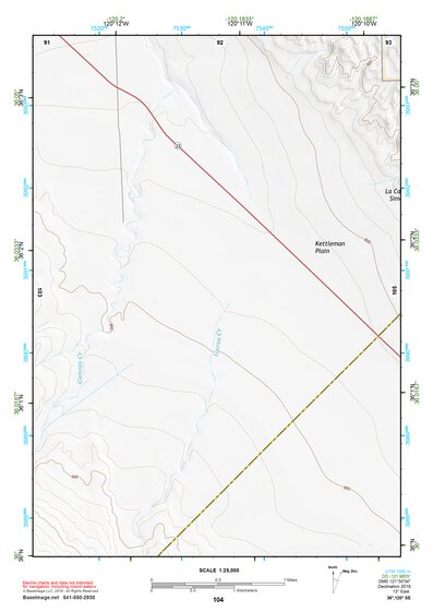36120SE Page 104 Coalinga Topo Preview 1