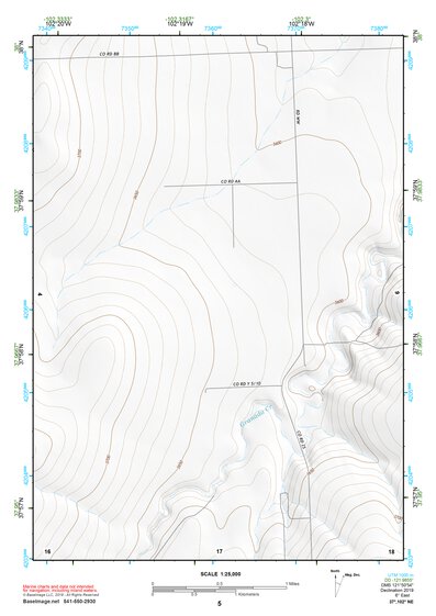 37102NE Page 5 Two Buttes Reservoir Topo Preview 1