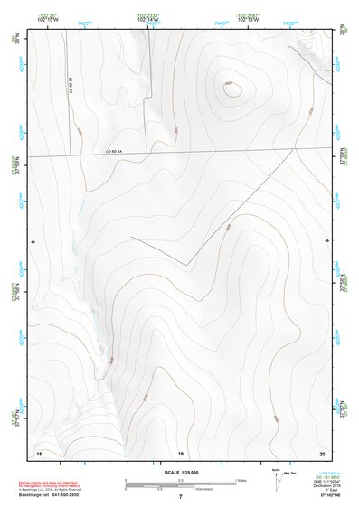 37102NE Page 7 Two Buttes Reservoir Topo Preview 1