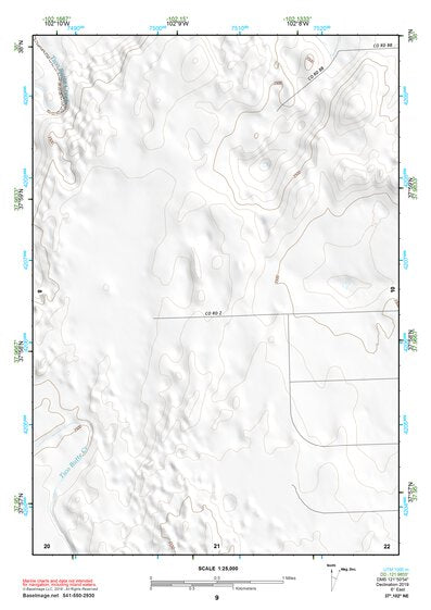37102NE Page 9 Two Buttes Reservoir Topo Preview 1