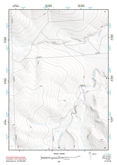 37102NE Page 13 Two Buttes Reservoir Topo Preview 1