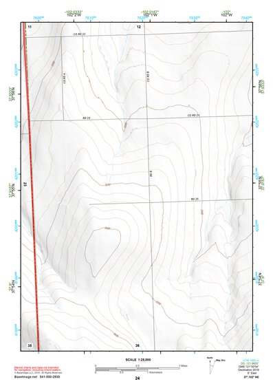 37102NE Page 24 Two Buttes Reservoir Topo Preview 1