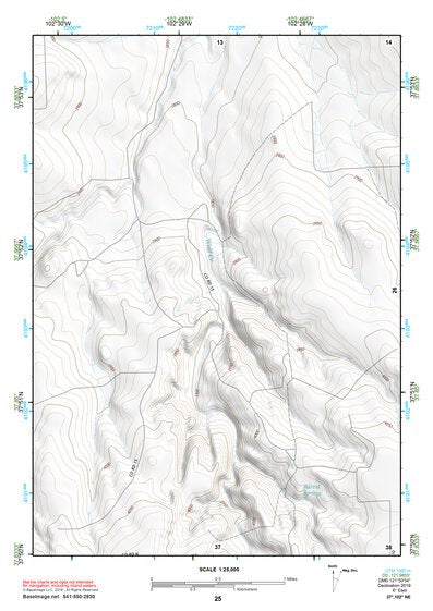37102NE Page 25 Two Buttes Reservoir Topo Preview 1