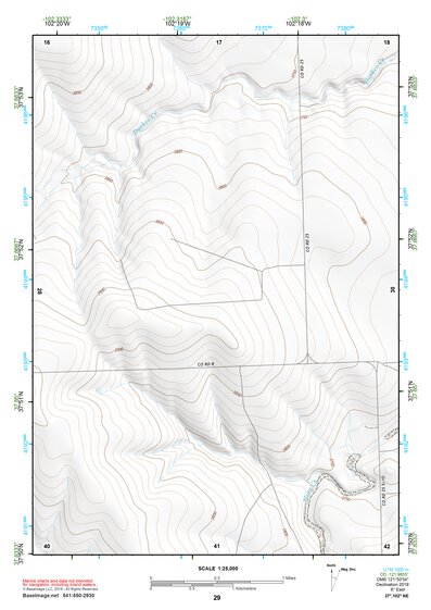 37102NE Page 29 Two Buttes Reservoir Topo Preview 1