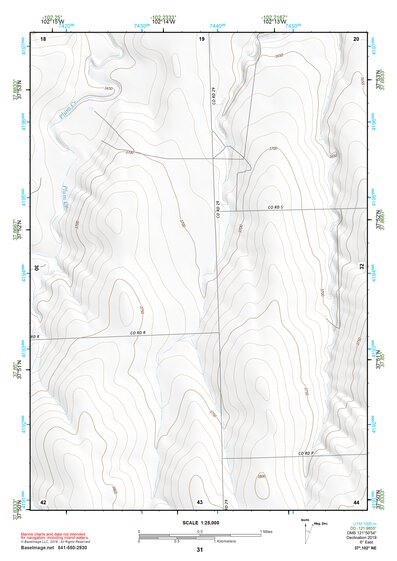 37102NE Page 31 Two Buttes Reservoir Topo Preview 1