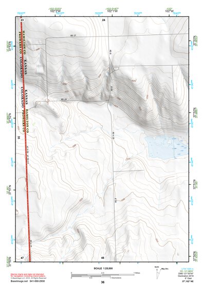 37102NE Page 36 Two Buttes Reservoir Topo Preview 1